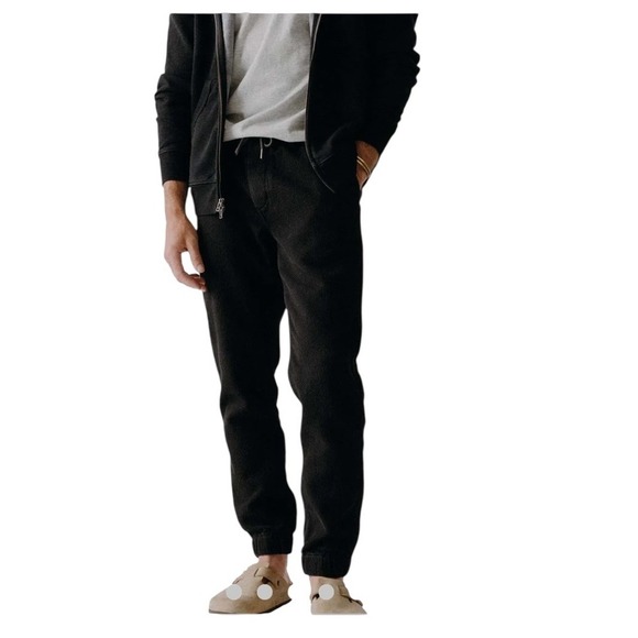 Taylor Stitch Pants - Taylor Stitch The Apres Pant Black Indigo Sashiko Organic Cotton XL 2508APCSXL